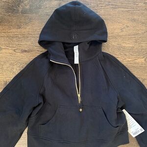 Lululemon Black Scuba Hoodie half zip